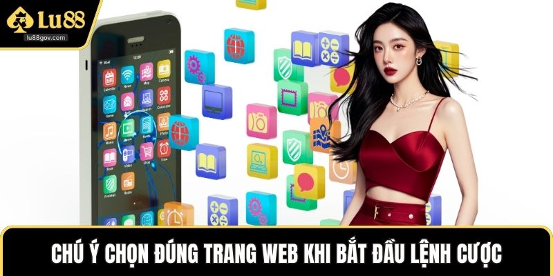 Chú ý chọn đúng trang web khi bắt đầu lệnh cược